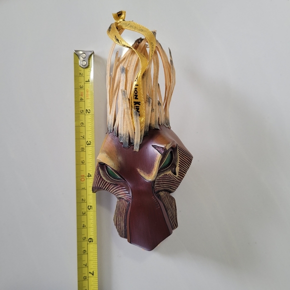 LION KING ON BROADWAY "Scar" SE collectible mask ornament DISNEY - Picture 13 of 16